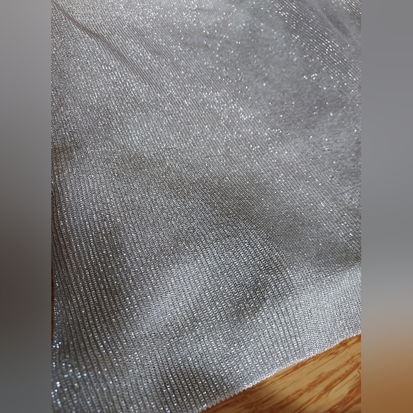 Y2k Vintage Silver 2-pc Prom Dress - Picture 8 of 10